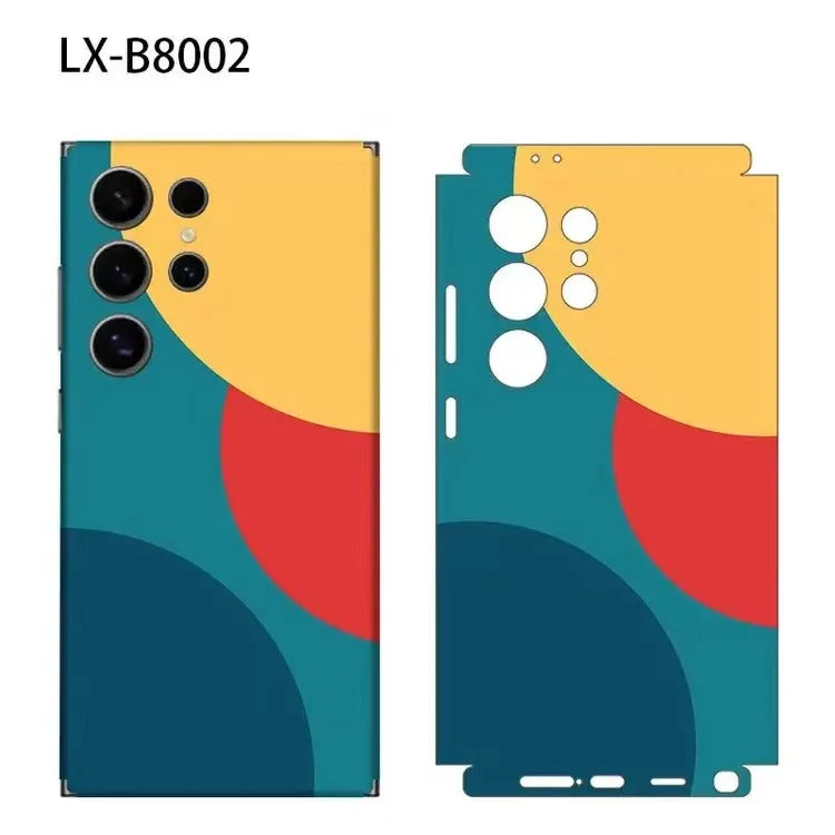 Colorful Camouflage Wrap Tear Down Skin for Samsung Galaxy S26 S24 S25 S23 Ultra Back Protector Cover Casing Stickers