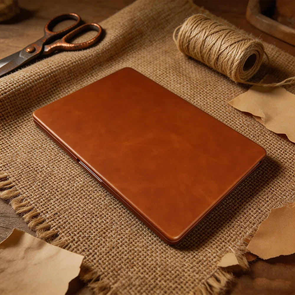 Laptop Genuine Leather Case for Macbook Air 15 A3448 M5 Pro 16 A3428 A3429 Pro 14 A3426 A3427 Air 13 A3449 M5 2026 Cover Cases