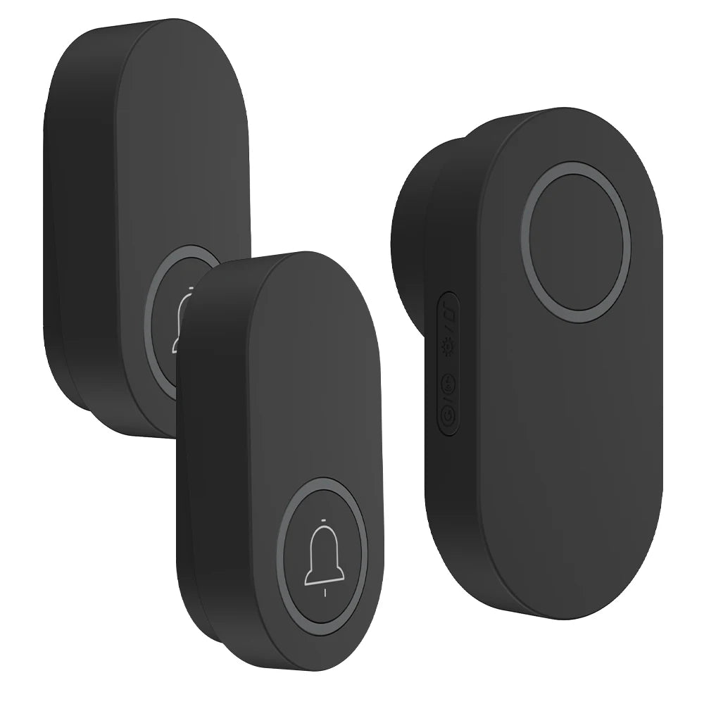 Newest Household High Volume Self Powered Wireless Doorbell US/EU/UK Plug Battery Free 60 Songs Waterproof Kinetic Door Bell
