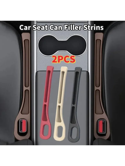 2Pcs Car Seat Gap Filler Seat Crevice Storage Box Bag Between Seats Console Organizer Decoration Interior Auto Accessories