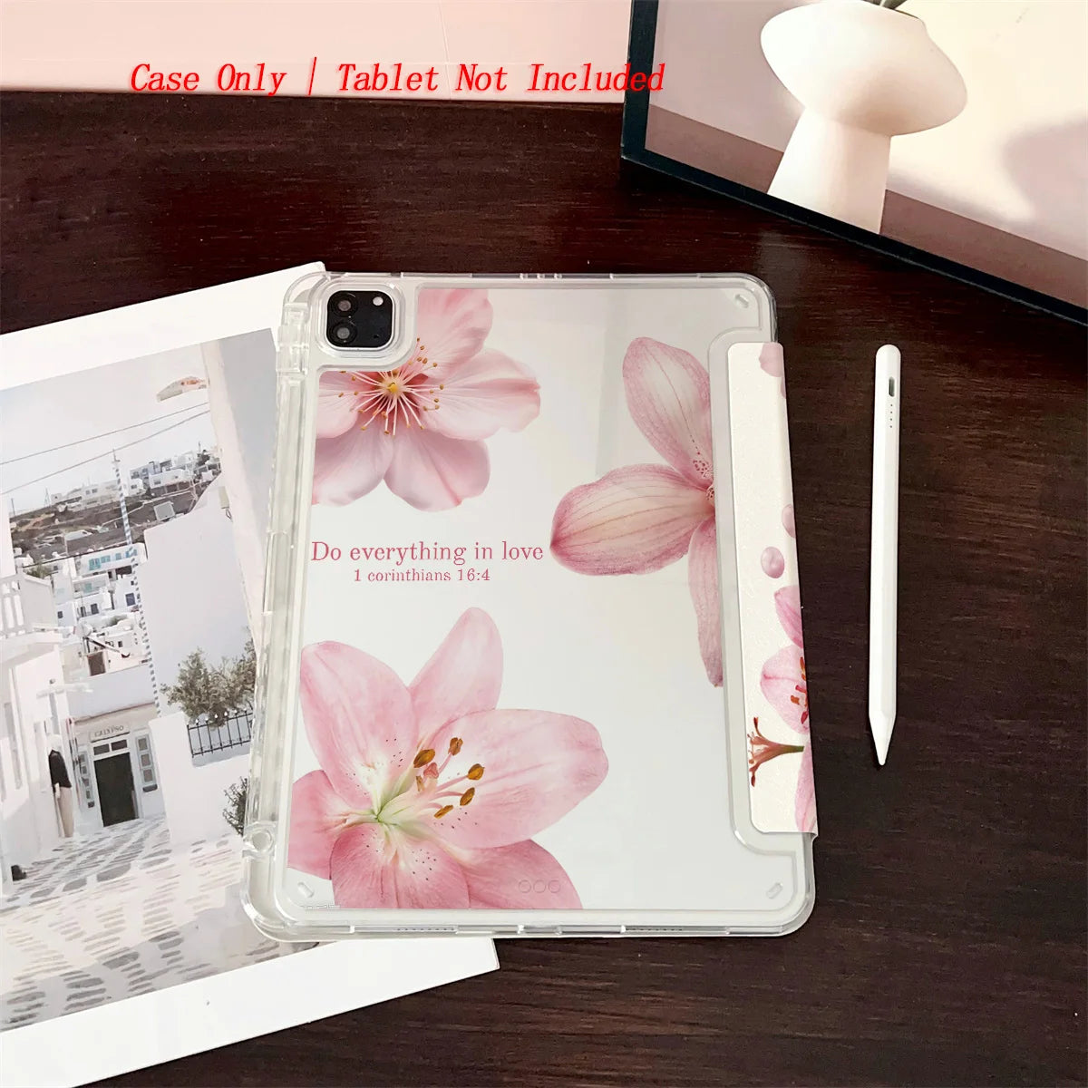 Y-Shape Foldable Stand Fresh Printed iPad Case, Auto Sleep/Wake, Fashion Minimalist Style, Fits Various Apple Models . 8 Styles
