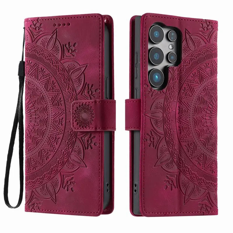 S26 S25 S24 S23 S22 S21 S20 Ultra S10 S9 S8 Plus FE Case For Samsung Galaxy Note 20 10 9 8 Leather Wallet Phone Cover