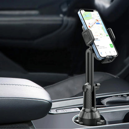 Car Cup Holder Phone Mount Universal for Car, Adjustable Stable Cell Phone Holder 360° Rotation Stand Fits 4-7 Inch Smartphones
