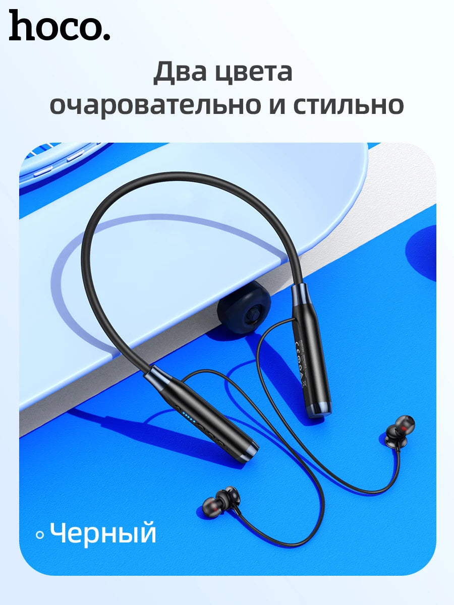 HOCO ES62 Neckband Earphones Bluetooth 5.3 Sport Headsets Support TF Card Playback 120 Hours Long Battery Life For Mobile Phone