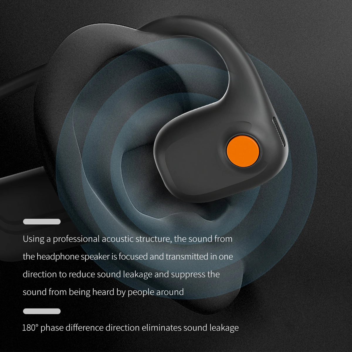 DG09 Bone Conduction Headphone Wireless Bluetooth 5.3 Headset Outdoor Sport Earphones IPX5 Waterproof Hands-free with Microphone