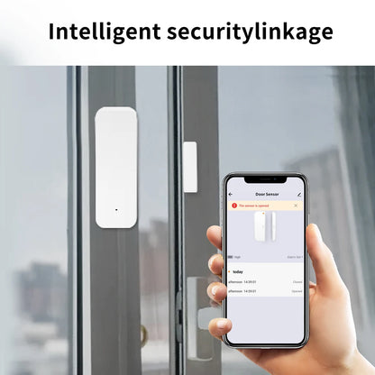 Tuya Zigbee Door Sensor Contact Sensor Open Closed Detector Smart Home Alarm Security Protection Work with Smart Life