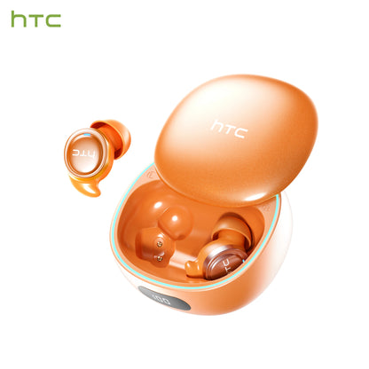 HTC NE96 Bluetooth 6.0 Wireless Earbuds Noise Cancelling Sleep Headphones 30H Battery Life Premium Acoustic Tuning Ultra-light