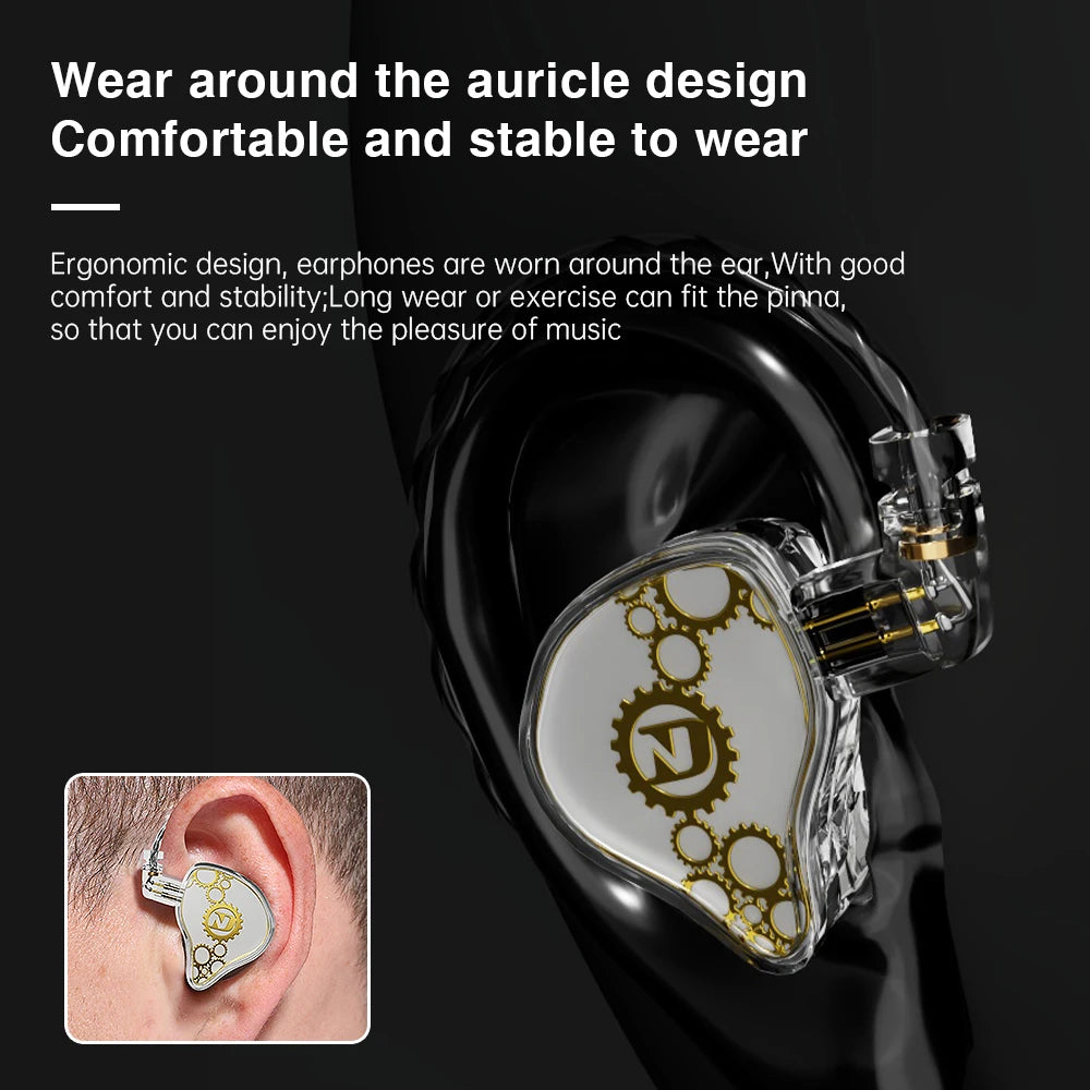 ND Venus Type C/3.5mm Wired Headphones Dynamic Drive HiFi Bass Stereo Music Earphones Noise Cancelling Game Headset For Phone PC