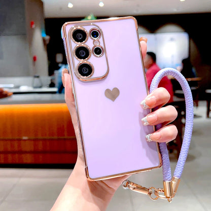 Soft TPU Chain Lanyard Case For Samsung Galaxy S26 S25 S24 S23 S22 S21 Ultra Plus FE A57 A37 A17 A56 A16 A36 A55 A15 5G 4G Cover