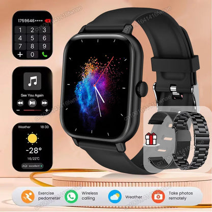 Smart Watch For Android IOS Watches 2.01inch HD Display Bluetooth Call Message Alert Music Sports Smartwatch Men Women Gift Ht30