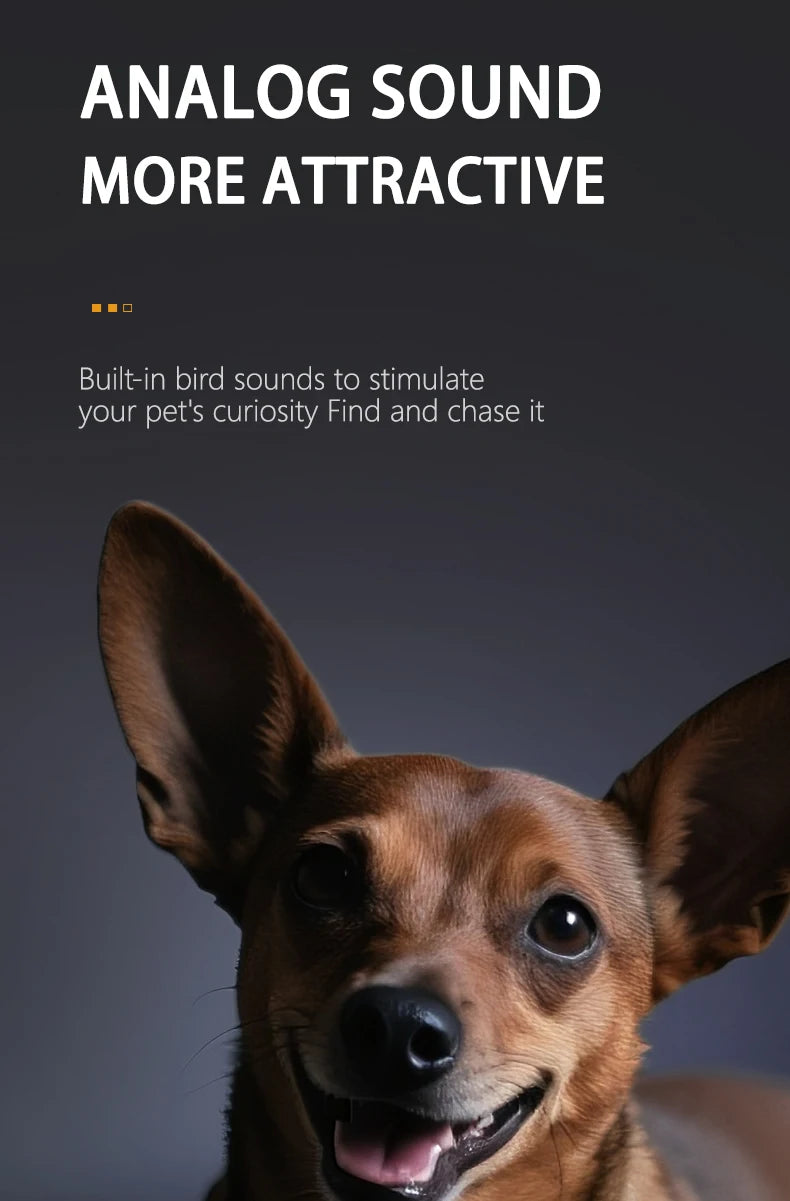 Smart Self-Rolling Electric Dog Ball with Sound Autonomous Operation Realistic Bark & Roll Chew-Resistant for Small Dog Training