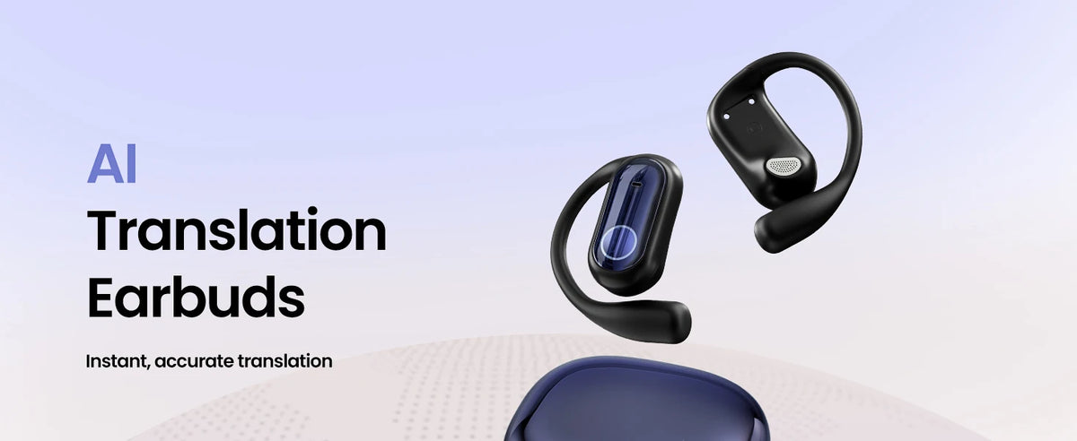 TWS 3-in-1 AI Translator Earbuds 144 Languages Noise Cancelling Bluetooth 5.4 Headset Instant Translator Smart Voice Real Time