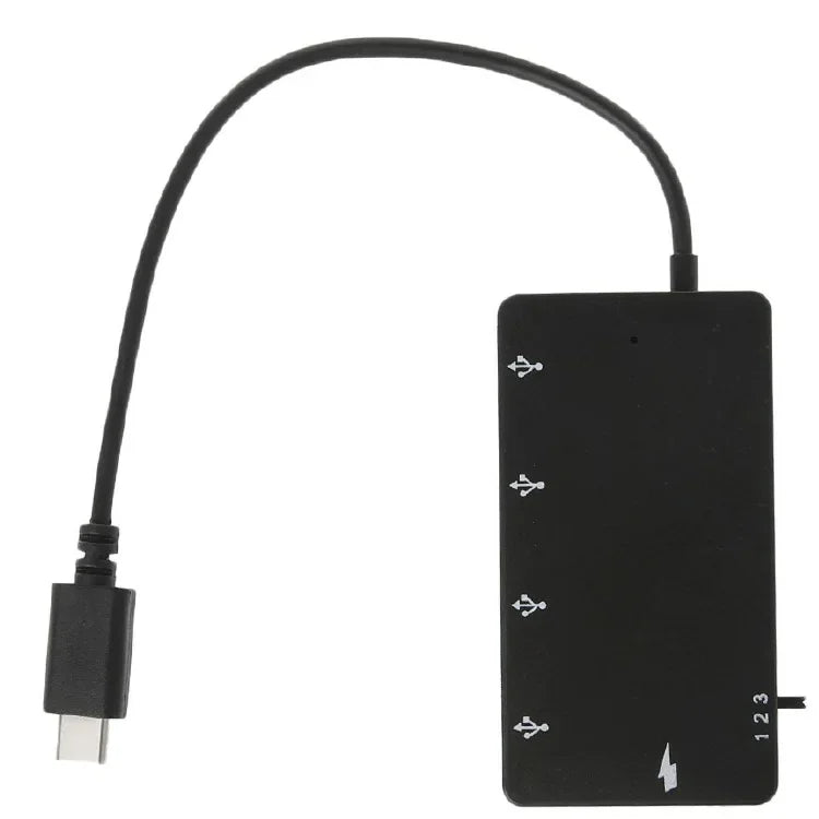 1 Set Micro USB OTG 4 Port Hub Power Charging Adapter Cable For Smartphone Tablet High Speed