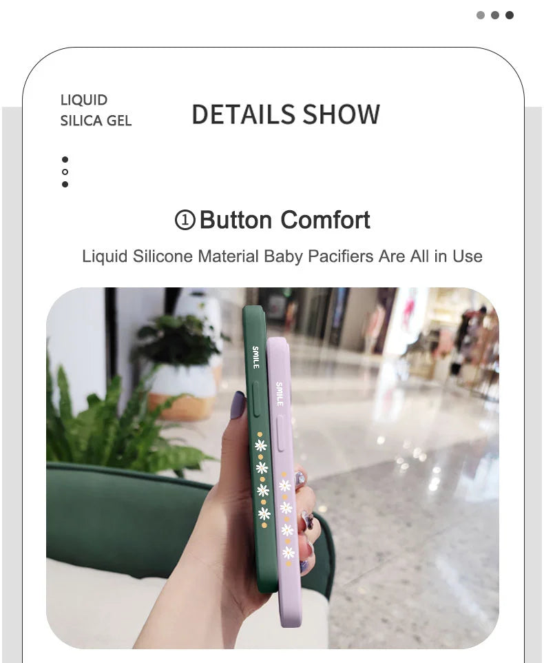 Plain Daisies Phone Case For iPhone 17 17 Air 16 16e 15 14 13 12 11 Pro Max Mini X XR XS MAX SE2020 8 7 Plus 6 6S Plus Cover