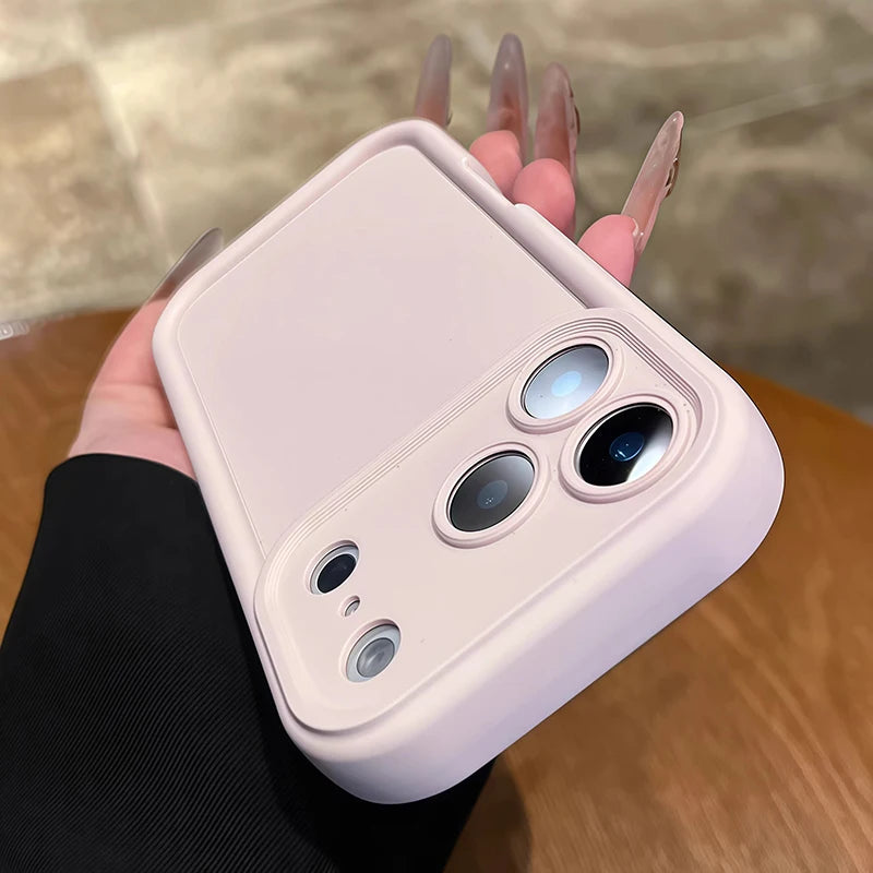 Camera Protection Candy Color Silicone Soft Case For iPhone 11 12 13 14 Plus 15 16 17 18 Pro Max XR XS X 7 8 Matte Bumper Cover