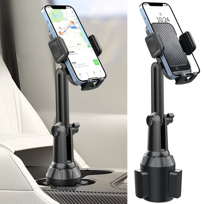 Car Cup Holder Phone Mount Universal for Car, Adjustable Stable Cell Phone Holder 360° Rotation Stand Fits 4-7 Inch Smartphones