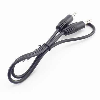 0.5m/1m 3.5mm to 3.5mm Aux Jack Male Extension cord AUX Audio Cable connectors earphone music player Headphones