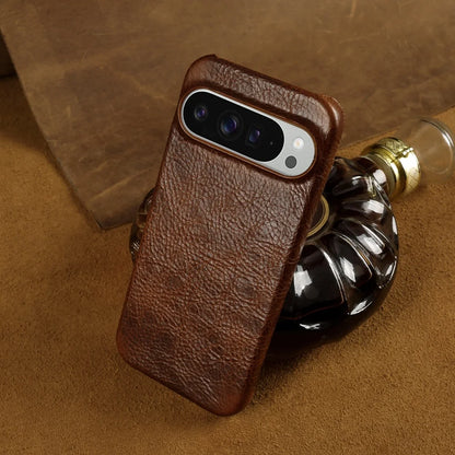 ZWW Genuine Leather Case for Google Pixel 10 Pro 9Pro 8Pro 6A 6Pro 7Pro Vintage Phone Cases Capa Back Coque Shell Carcasa