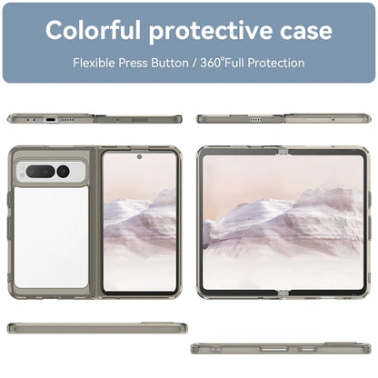 For Google Pixel Fold Case Luxury Silicone Clear Bumper For Pixel Fold Capa TPU Shockproof Case For Google Pixel Fold Cover