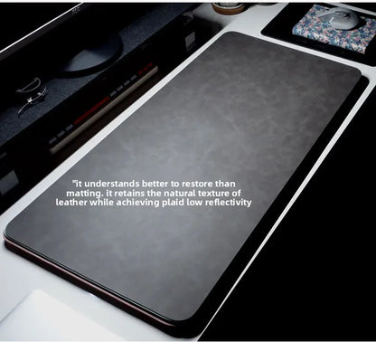 Desk Mat Waterproof PU Mouse Pad Large Mousepad Laptop Non-slip Desk Pad Keyboard Mats Mouse Mat Mouse Wrist Guard Three Pieces