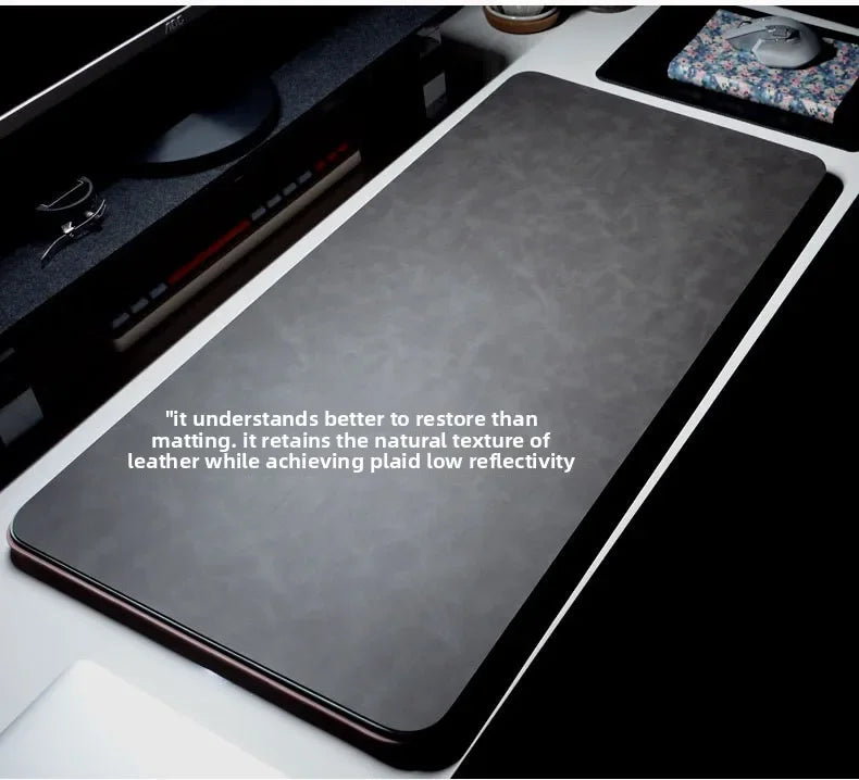 Desk Mat Waterproof PU Mouse Pad Large Mousepad Laptop Non-slip Desk Pad Keyboard Mats Mouse Mat Mouse Wrist Guard Three Pieces