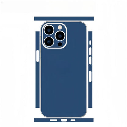 Plain Color Decal Skin for iPhone 13 14 15 16 17Pro Max Back Film Cover Wrap Rear Screen Protector Anti-scratch Durable Sticker