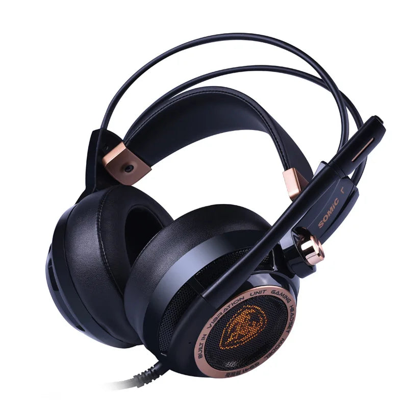 Somic G941 ANC Stereo Over-Ear Gaming Headset Wired Gaming Headphone With MIC USB LED Light Active Noise Cancellation
