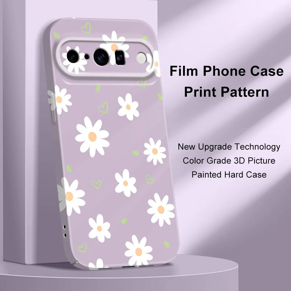 Tender Daisy Phone Case For Google Pixel 10 9 9A 8 8A 7 7A Pro XL 5G Film Hard Cover