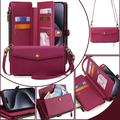 Flip Cover Wallet Phone Case For Samsung Galaxy S26 S25 S24 S23 S22 S21 FE Plus Ultra Edge 5G PU Leather Multi-Functional Bags