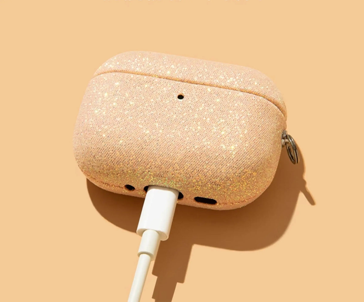 For Airpod Pro3  Pro2  Fashion Silver Glitter Headphone Case for Apple Airpods 4 3 2 Pro Cover Silicone Headset Cases  Funda