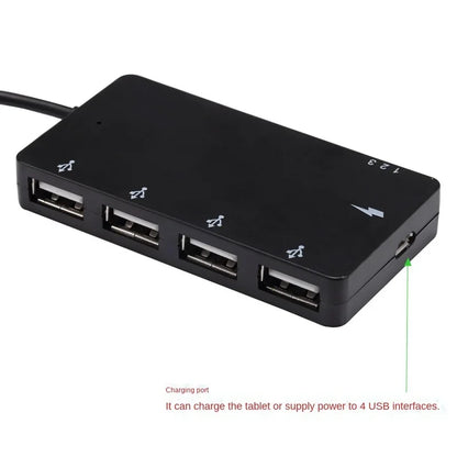 1 Set Micro USB OTG 4 Port Hub Power Charging Adapter Cable For Smartphone Tablet High Speed