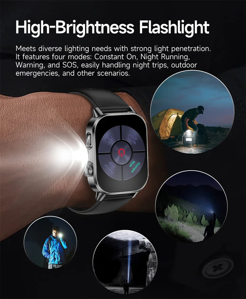 2026 New Professional-Grade Health Smart Watch Men ECG BP HR Uric Acid Lipid BMI Body Analysis Bluetooth Call Smartwatch Women