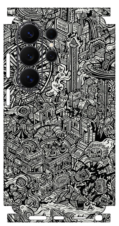 MX005 Sticker Skin for Samsung S26 S25 S24 Ultra Phone Skin Wrap Back Film S26Plus Frame Camera Protective Decal