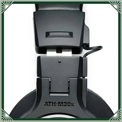 Audio-Technica ATH-M30X Over Ear Closed Back Studio Recording Headset Wired Headphones Professional Monitor Headphones Ath M30x