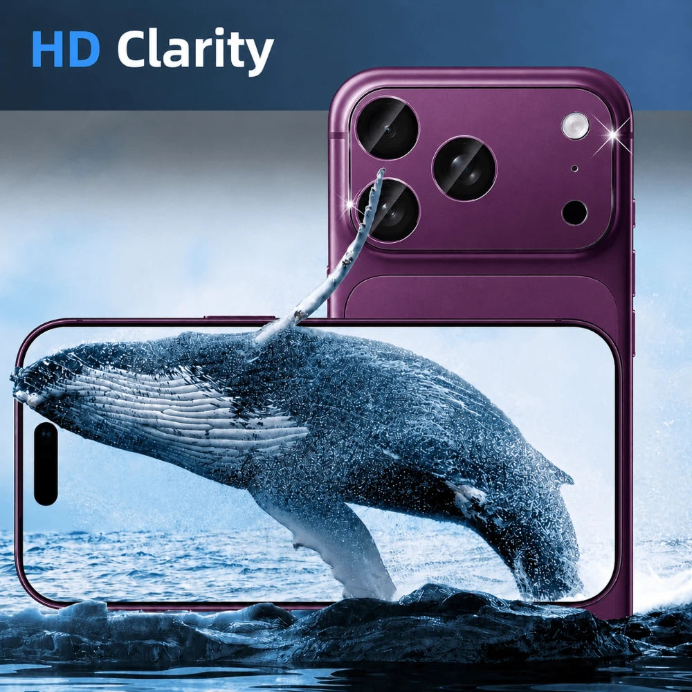 NNBILI 2pcs Camera Lens Protector for iPhone 18 Pro Max 17 Pro Max 18,Durable Metal Camera Cover,Full Coverage Lens Protection