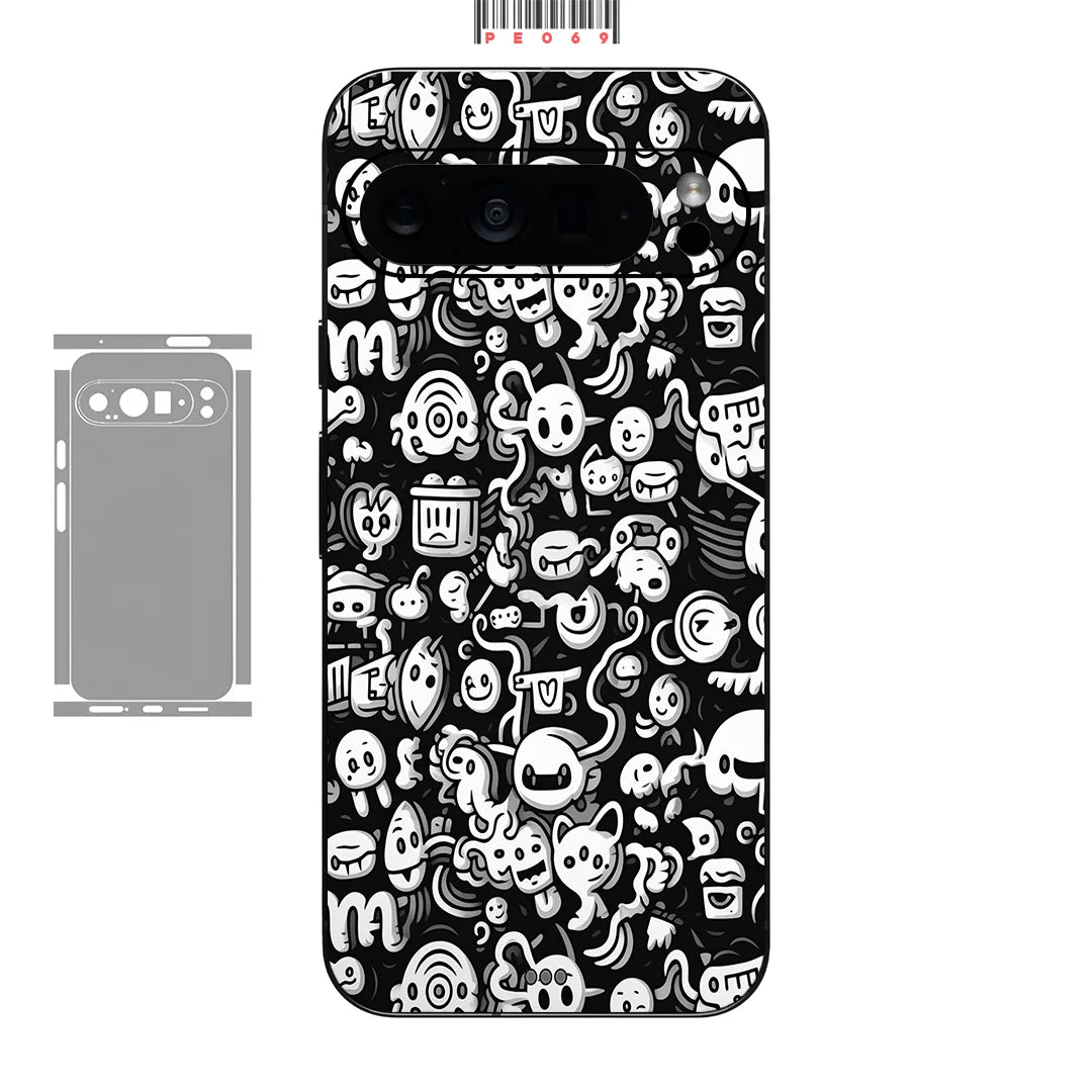 Colorful Decal Skin Wrap for Google Pixel 10 9 8 7 Pro 6 6pro Back Screen Protector Film Cover Case Macaroon Wrap Matte Sticker