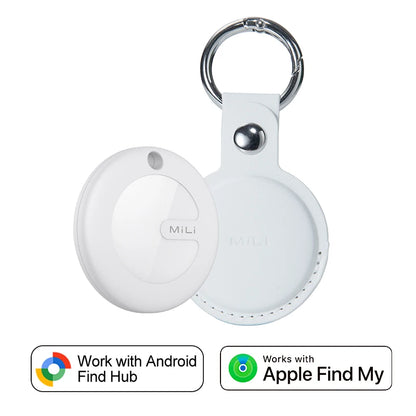 Dual System MiLi MiTag Smart Location Tag Bluetooth GPS Tracker Locator Keys Finder Works With Apple Find My & Google Find Hub