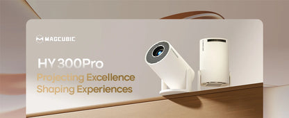 Magcubic Projector HY300 PRO 8K Android 14 Dual Wifi6 290ANSI Allwinner H726 BT5.4 1080P 1280*720P Home Cinema Outdoor Projetor