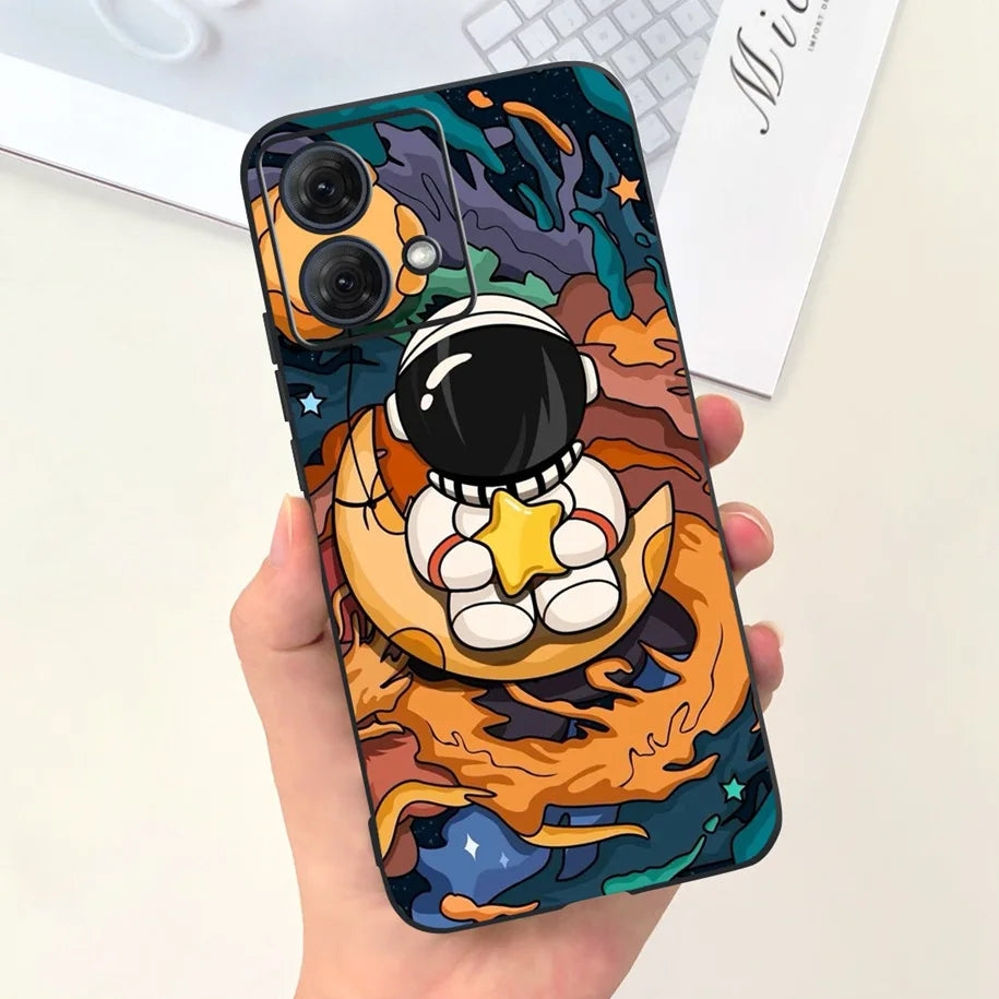 For Motorola Moto G54 Case Moto G84 Phone Cover Cute Astronaut Slim TPU Soft Silicone Funda For MotoG54 MotoG84 5G XT2343-1 Capa