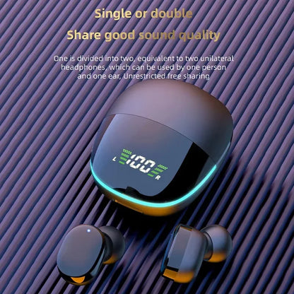G9S Bluetooth 5.1 In Ear Wireless Earbuds LED Power Display Low Latency Gaming HiFi Stereo Sports Headphones