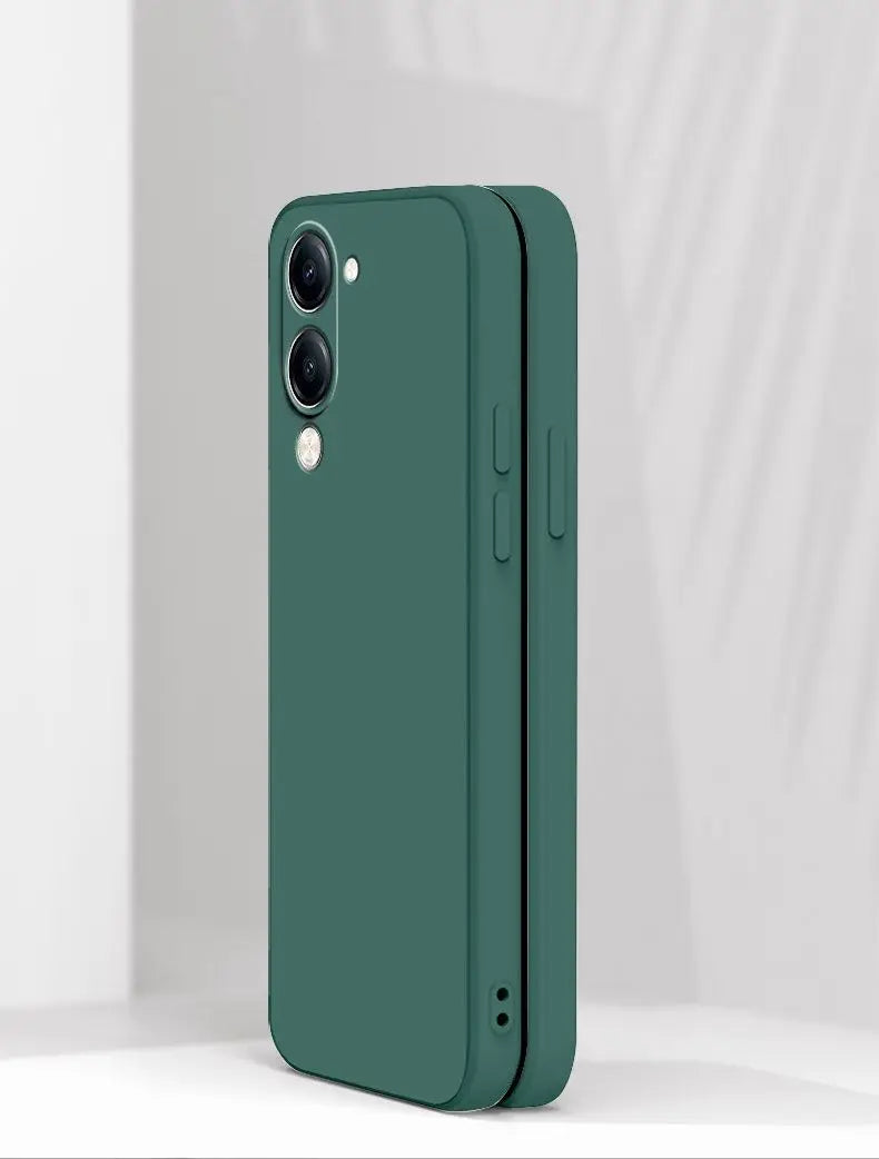 For VIVO Y29S Y19 5G Y04 Y19e 4G Case Simple Skin-friendly Silicone Lanyard Cover for VIVo Y29 s Anti-slip Shockproof Funda