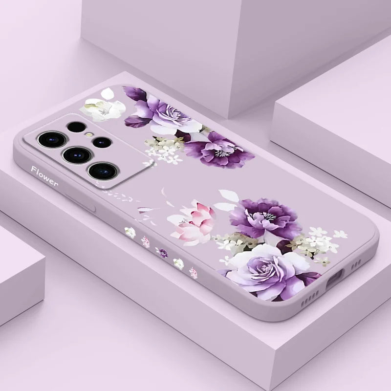 Beautiful Peony Phone Case For Samsung Galaxy S25FE S24 S23 S22 S21 S20 S10 S10E Ultra Plus FE Note 20 Ultra 10 Plus Cover