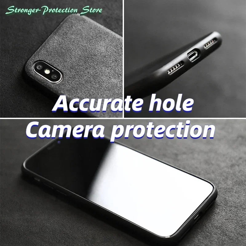 Phone Case Made of Italian Leather for Google Pixel 9 Pro 8 Pro 7 Pixel Fold 8A 7A Luxury Business Artificial Phone Case