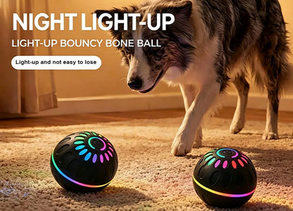 Interactive Smart Dogs Toys Balls - USB Automatic Moving Bouncing Ball for Puppy to Large Dog - Electronic Pets Ball Birthday Gi