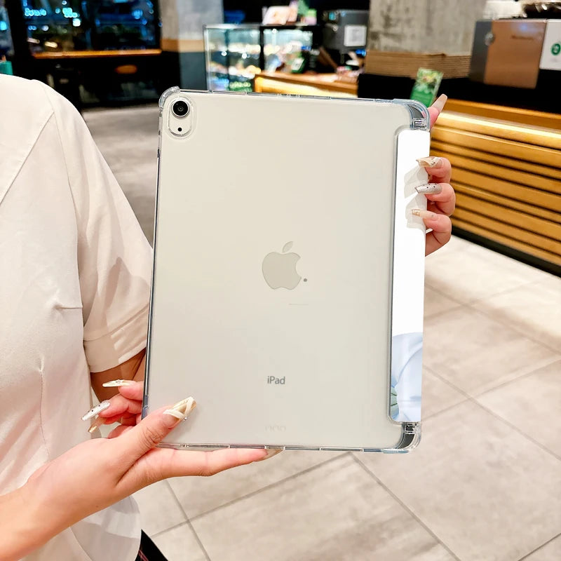Pure&noble/elegant&fragrant Lily PAD CASE For iPad pro 10/11/2020/6th/7th /8th /Air 3rd/Air 4th/9th gen/Air 5th Gen 2022/Air 11