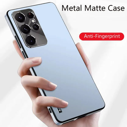 Phone Case Metal Magnetic Aluminum Alloy Ultrathin Protective Cover for Samsung Galaxy S21 S22 S23 S24 S25 Plus Ultra Back Cover