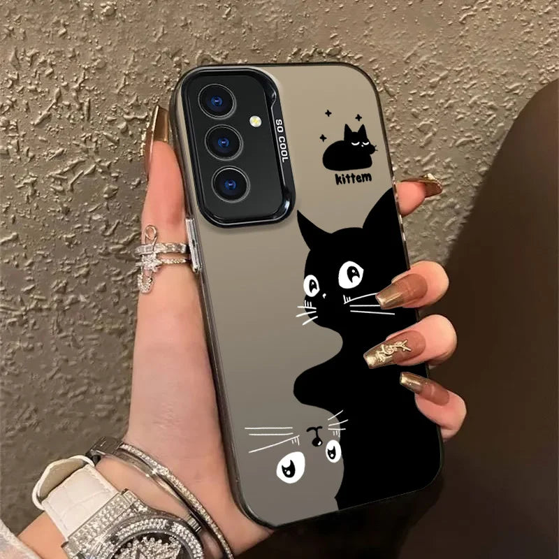 Fashion Leopard Pattern Hard Phone Case For Samsung Galaxy S25 Ultra Case Samsung S24 Ultra S26 S23 FE S22 S 25 Back Cover Funda