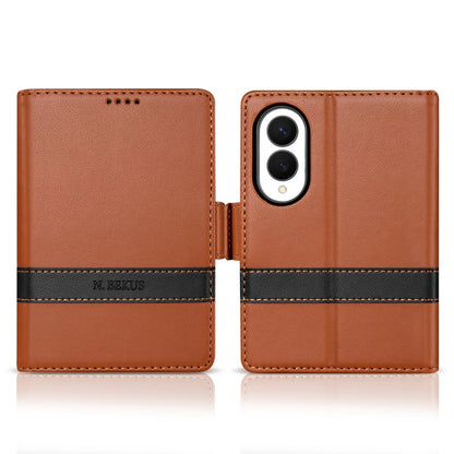 Business Luxury Leather RFID Wallet Card Solt Phone Case for Samsung Galaxy Z Fold8 Ultra Fold 4 5 6 7 8 Flip Protective Cover