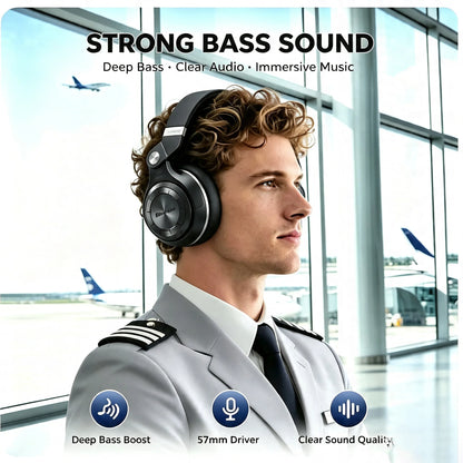 Bluedio Wireless Headphone with Mic Super Bass Over-Ear Headphones Bluetooth 57mm Driver Wireless/3.5mm Cable Foldable Headsets