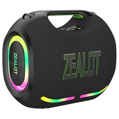 ZEALOT-ZE01 Wireless Bluetooth Speaker 120W TWS Subwoofer Bluetooth Speaker High Volume Waterproof Portable Power Bank HIFI Sound Quality Good-Looking Blue Speaker Long Battery Life